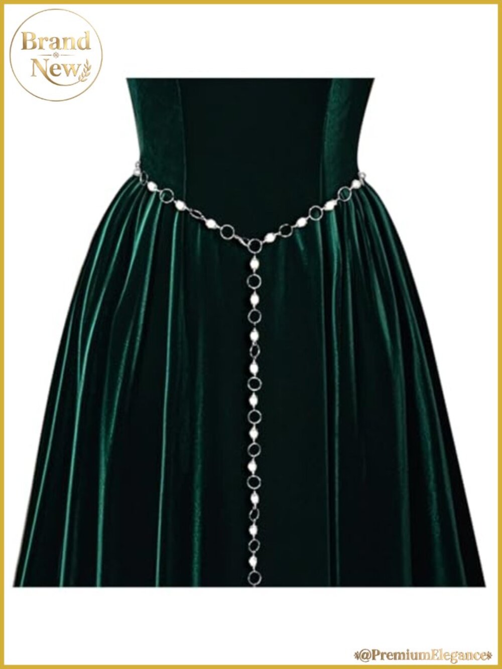 Medieval Witch Waist Chain Belt for Dresses, Alloy, Adjustable